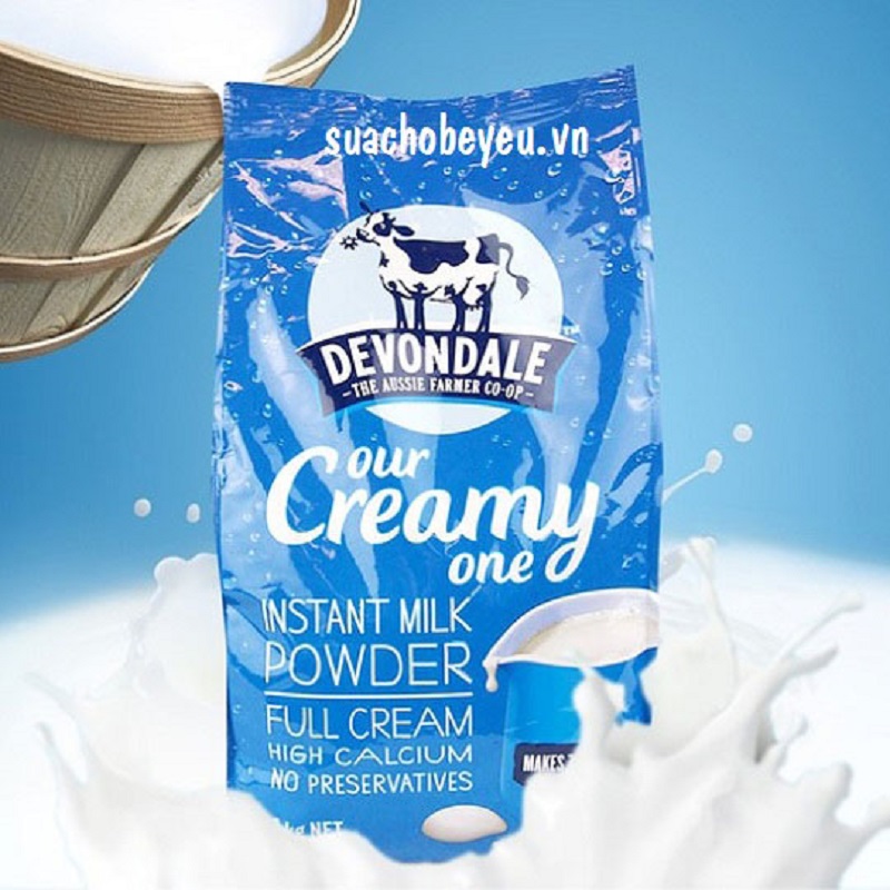 sữa bột nguyên kem full cream Devondale