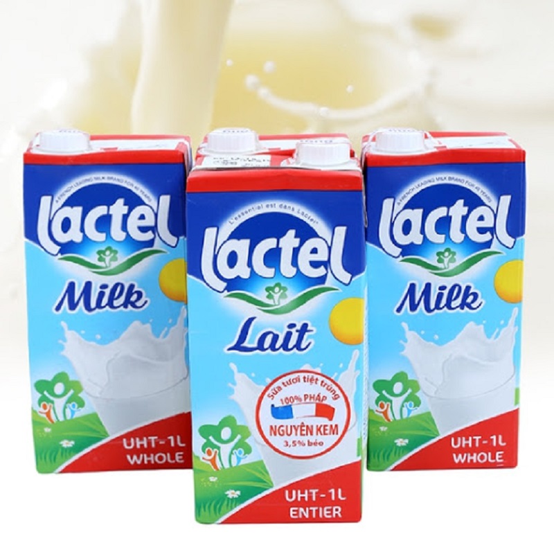 Sữa tươi Lactel tiệt trùng nguyên kem hộp 200ml