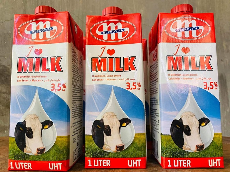 Sữa Mlekovita Full Cream I Love Milk Hộp 1L