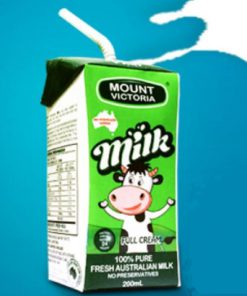 Sữa tươi nguyên chất không đường Mount Victoria Full Cream hôp 200ml