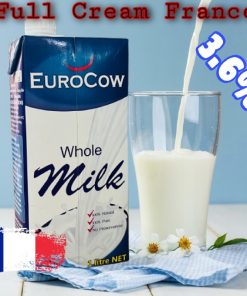 Sữa Eurocow nguyên kem 3,6% Hộp 1 lít